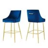 Discern 41.5 in. Navy Upholstered Performance Velvet Counter Stool (Set of 2) by MODWAY -MODWAY store navy modway bar stools eei 6037 nav 64 1000