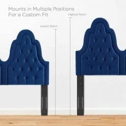 Augustine Tufted Performance Velvet King/California King Headboard in Navy by MODWAY -MODWAY store navy modway headboards mod 6415 nav 44 1000