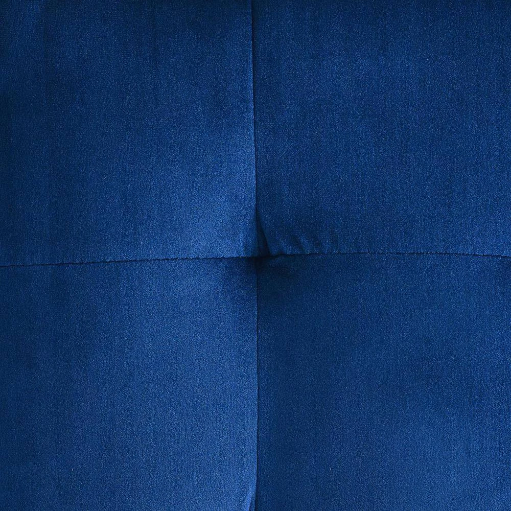 Contour Navy Tufted Button Cube Performance Velvet Ottoman by MODWAY 7 Contour Navy Tufted Button Cube Performance Velvet Ottoman by MODWAY - Image 5