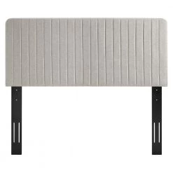 Milenna Oatmeal Channel Tufted Upholstered Fabric King/California King Headboard by MODWAY 14 Milenna Oatmeal Channel Tufted Upholstered Fabric King/California King Headboard by MODWAY -MODWAY store oatmeal modway headboards mod 6342 oat 4f 1000