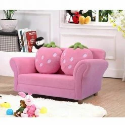 Pink Kids Strawberry Armrest Chair Sofa with Cushions by Boyel Living 9 Pink Kids Strawberry Armrest Chair Sofa with Cushions by Boyel Living -MODWAY store pink boyel living kids chairs hysn 54190pi e1 1000