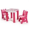 Pink Adjustable Kids Activity Play Table and 2-Chairs Set withStorage Drawer by Boyel Living -MODWAY store pink boyel living kids tables chairs hysn 5613pi 64 1000