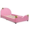 Kids Pink Upholstered Berry Pattern Toddler Bed by Boyel Living -MODWAY store pink boyel living toddler beds hysn 61883 64 1000