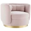Relish Pink Performance Velvet Performance Velvet Swivel Chair by MODWAY -MODWAY store pink modway accent chairs eei 4999 gld pnk 64 1000