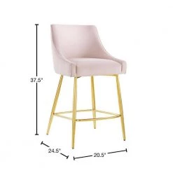 Discern 37.5 in. Pink High Back Counter Stool by MODWAY -MODWAY store pink modway bar stools eei 5474 pnk 40 1000