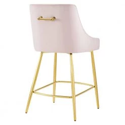 Discern 37.5 in. Pink High Back Counter Stool by MODWAY -MODWAY store pink modway bar stools eei 5474 pnk 4f 1000