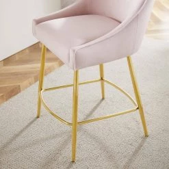 Discern 37.5 in. Pink High Back Counter Stool by MODWAY -MODWAY store pink modway bar stools eei 5474 pnk fa 1000