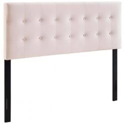 Emily Pink Full Biscuit Tufted Performance Velvet Headboard by MODWAY -MODWAY store pink modway headboards mod 6115 pnk c3 1000