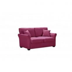 32 in. W Purple Linen 2-Seater Loveseat with Removable Cushions by Boyel Living -MODWAY store purple boyel living loveseats rys w22312082 c3 1000