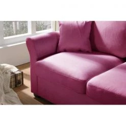 32 in. W Purple Linen 2-Seater Loveseat with Removable Cushions by Boyel Living -MODWAY store purple boyel living loveseats rys w22312082 fa 1000