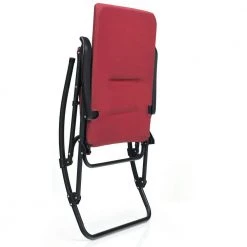 Red Foldable Rocking Padded Portable Camping Chair with Backrest and Armrest by Boyel Living -MODWAY store red boyel living rockers gliders ottomans hysn 70500re c3 1000