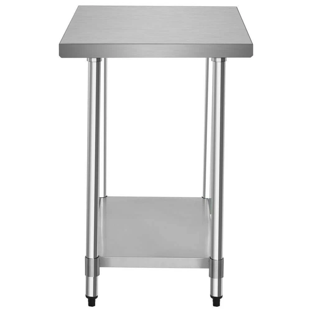 36 in. Silver Stainless Steel Commercial Kitchen Utility Table by Boyel Living 6 36 in. Silver Stainless Steel Commercial Kitchen Utility Table by Boyel Living - Image 4