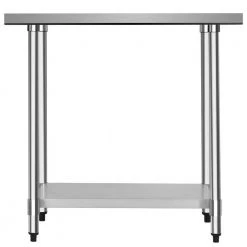 36 in. Silver Stainless Steel Commercial Kitchen Utility Table by Boyel Living 10 36 in. Silver Stainless Steel Commercial Kitchen Utility Table by Boyel Living -MODWAY store silver boyel living kitchen prep tables hysn 35283 c3 1000