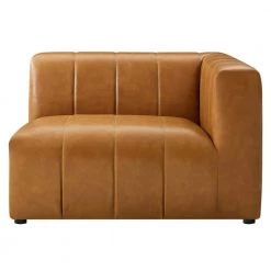 Bartlett Tan Vegan Leather Right-Arm Chair by MODWAY