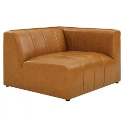 Bartlett 87 in. Tan Faux Leather 2-Seat Loveseats with No Additional Features by MODWAY -MODWAY store tan modway loveseats eei 4513 tan c3 1000