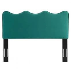 Athena Teal Performance Velvet King/California King Headboard by MODWAY