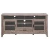 56 in. Walnut TV Stand Fits TVs Up to 65 in with Glass Storage and Drawer by Boyel Living -MODWAY store walnut boyel living tv stands hysn 65208 64 1000