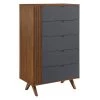 31.5x17.5x51in. Dylan Chest in Walnut Gray by MODWAY 1 31.5x17.5x51in. Dylan Chest in Walnut Gray by MODWAY -MODWAY store walnut gray modway dressers mod 6678 wal gry 64 1000