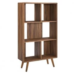 Transmit 31" Wood Bookcase in Walnut by MODWAY