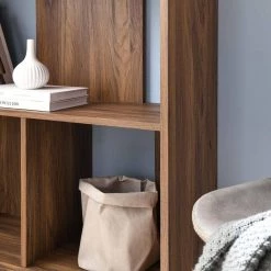 Transmit 31" Wood Bookcase in Walnut by MODWAY -MODWAY store walnut modway bookcases bookshelves eei 5743 wal 76 1000