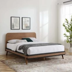 Dylan Walnut Queen Platform Bed by MODWAY 19 Dylan Walnut Queen Platform Bed by MODWAY -MODWAY store walnut modway platform beds mod 6675 wal 31 1000