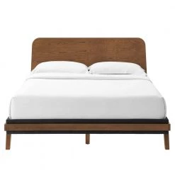 Dylan Walnut Queen Platform Bed by MODWAY 16 Dylan Walnut Queen Platform Bed by MODWAY -MODWAY store walnut modway platform beds mod 6675 wal 44 1000