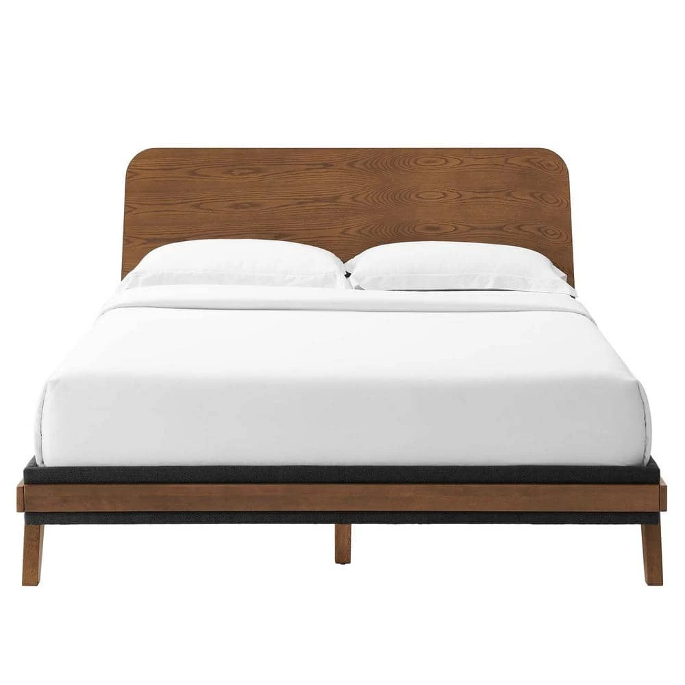 Dylan Walnut Queen Platform Bed by MODWAY 8 Dylan Walnut Queen Platform Bed by MODWAY - Image 6