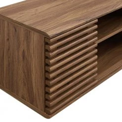 Render 46 in. Wall-Mount Media Console TV Stand in Walnut by MODWAY -MODWAY store walnut modway tv stands eei 4266 wal 1f 1000