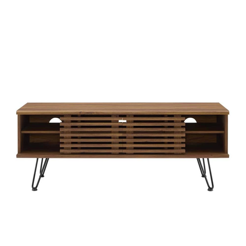 Render 46 in. Walnut Media Console TV Stand Fits TV's up to 60 in. by MODWAY 6 Render 46 in. Walnut Media Console TV Stand Fits TV's up to 60 in. by MODWAY - Image 4