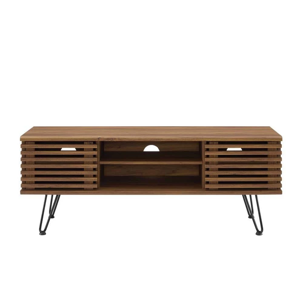 Render 46 in. Walnut Media Console TV Stand Fits TV's up to 60 in. by MODWAY 5 Render 46 in. Walnut Media Console TV Stand Fits TV's up to 60 in. by MODWAY - Image 3