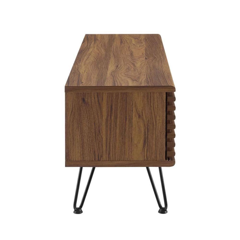 Render 46 in. Walnut Media Console TV Stand Fits TV's up to 60 in. by MODWAY 4 Render 46 in. Walnut Media Console TV Stand Fits TV's up to 60 in. by MODWAY - Image 2