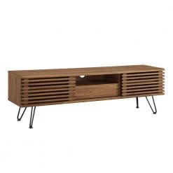 Render 59 in. Walnut Media Console TV Stand Fits TV's up to 70 in. by MODWAY