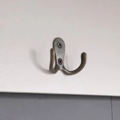 Classic Design White Wall Mounted Entryway Coat Hook with Storage Cubbies by Boyel Living -MODWAY store white boyel living coat racks wf j a56 1f 1000