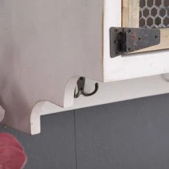 Classic Design White Wall Mounted Entryway Coat Hook with Storage Cubbies by Boyel Living -MODWAY store white boyel living coat racks wf j a56 44 1000