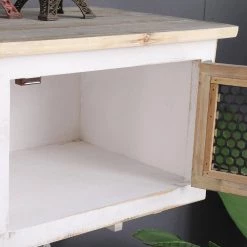 Classic Design White Wall Mounted Entryway Coat Hook with Storage Cubbies by Boyel Living -MODWAY store white boyel living coat racks wf j a56 4f 1000