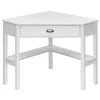 41.5 in. White Wooden PC Laptop Computer Desk with Storage Drawer and Shelves by Boyel Living -MODWAY store white boyel living computer desks hysn 53866wh 64 1000