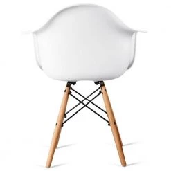 2-Piece White Mid-Century Dining Arm Chairs by Boyel Living 12 2-Piece White Mid-Century Dining Arm Chairs by Boyel Living -MODWAY store white boyel living dining chairs hysn 65432wh 2 4f 1000