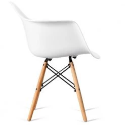 2-Piece White Mid-Century Dining Arm Chairs by Boyel Living 11 2-Piece White Mid-Century Dining Arm Chairs by Boyel Living -MODWAY store white boyel living dining chairs hysn 65432wh 2 c3 1000