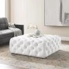 Anthem White Tufted Button Large Square Faux Leather Ottoman by MODWAY 2 Anthem White Tufted Button Large Square Faux Leather Ottoman by MODWAY -MODWAY store white modway bedroom benches eei 3773 whi 64 1000