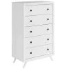Tracy 5-Drawer White Chest by MODWAY -MODWAY store white modway chest of drawers mod 5242 whi 64 1000