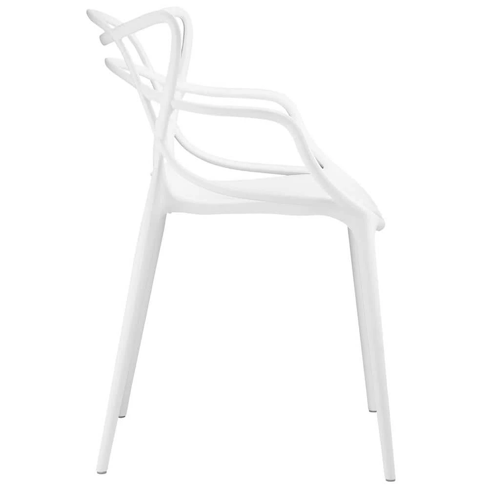 Entangled White Dining Arm Chair by MODWAY 4 Entangled White Dining Arm Chair by MODWAY - Image 2