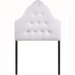 Sovereign White Twin Upholstered Vinyl Headboard by MODWAY