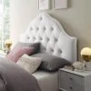 Sovereign White Twin Diamond Tufted Performance Velvet Headboard by MODWAY 1 Sovereign White Twin Diamond Tufted Performance Velvet Headboard by MODWAY -MODWAY store white modway headboards mod 6122 whi 64 1000