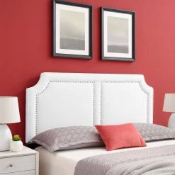Cynthia Performance 39in Velvet Twin Headboard in White by MODWAY -MODWAY store white modway headboards mod 6565 whi 31 1000