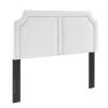 Cynthia Performance 39in Velvet Twin Headboard in White by MODWAY -MODWAY store white modway headboards mod 6565 whi 64 1000