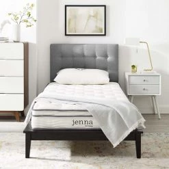 Jenna 8in. Medium Innerspring Pillow Top Narrow Twin Mattress by MODWAY -MODWAY store white modway mattresses mod 6132 whi 4f 1000