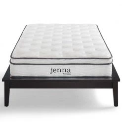 Jenna 8in. Medium Innerspring Pillow Top Narrow Twin Mattress by MODWAY -MODWAY store white modway mattresses mod 6132 whi c3 1000
