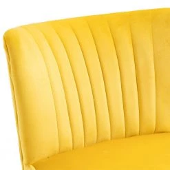 Yellow Velvet Slipper Chair (Set of 2) by Boyel Living 14 Yellow Velvet Slipper Chair (Set of 2) by Boyel Living -MODWAY store yellow boyel living accent chairs bl in671ye 1f 1000