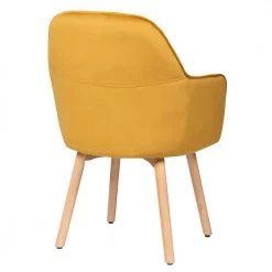 2-Piece Yellow Tufted Performance Velvet Upholstered Accent Arm Chairs by Boyel Living -MODWAY store yellow boyel living accent chairs hysn 66057yw 2 1f 1000